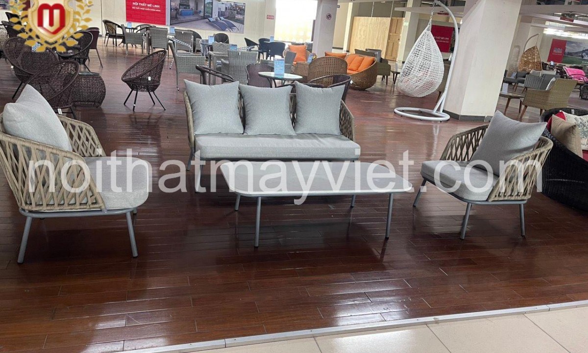 Bàn Ghế Sofa Mây Tre BGSF0040